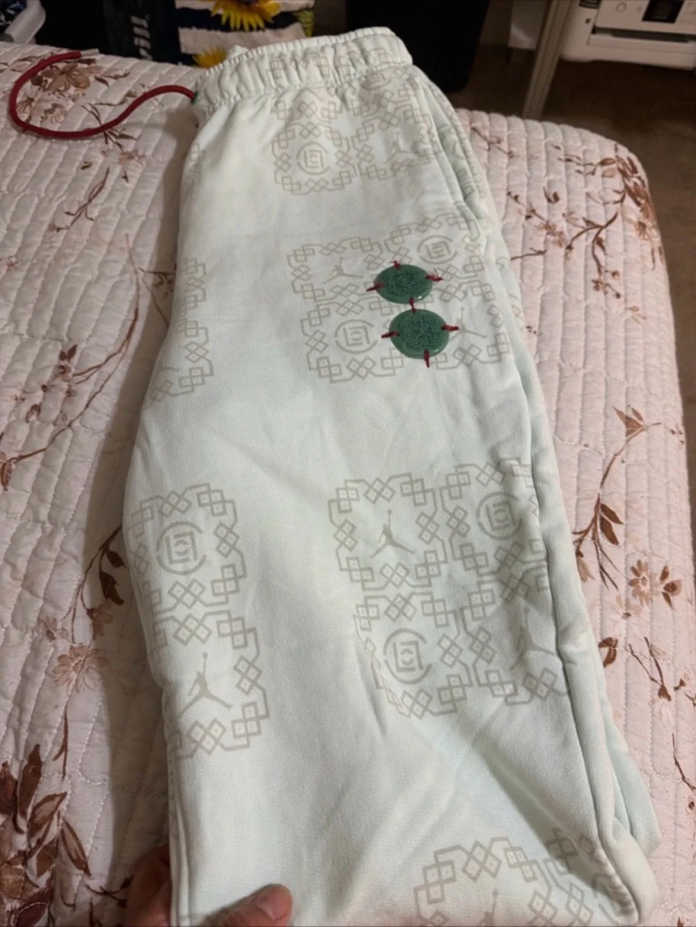 Jordan Clot Jade Fleece Sweatpants Barely